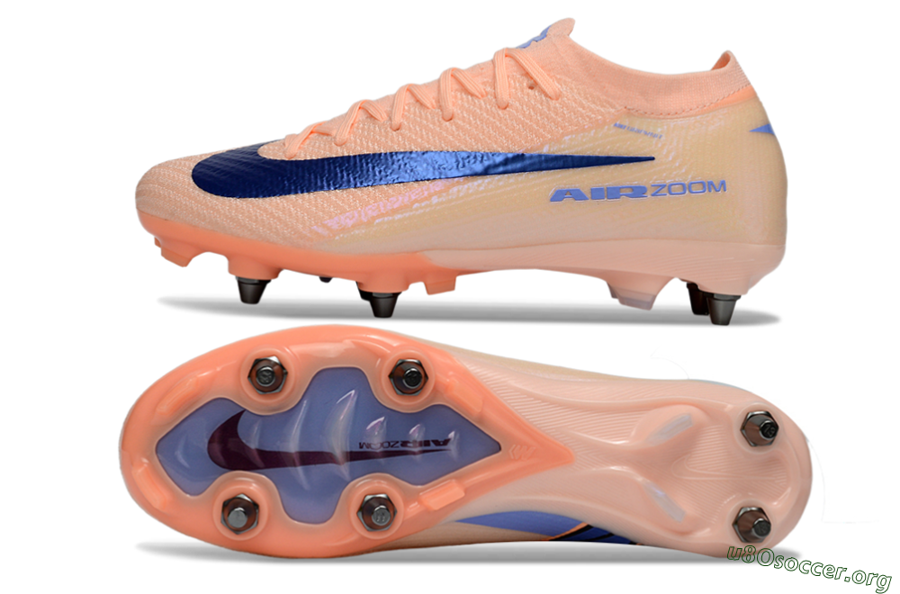 Nike Air Zoom Mercurial Vapor 16 Elite SG Football Boots - Peach/Royal Blue/Pastel Orange 1