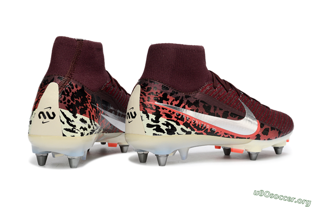 Nike Air Zoom Mercurial Superfly 10 Elite SG Football Boots - Red/Dark Berry/Metallic Silver 6
