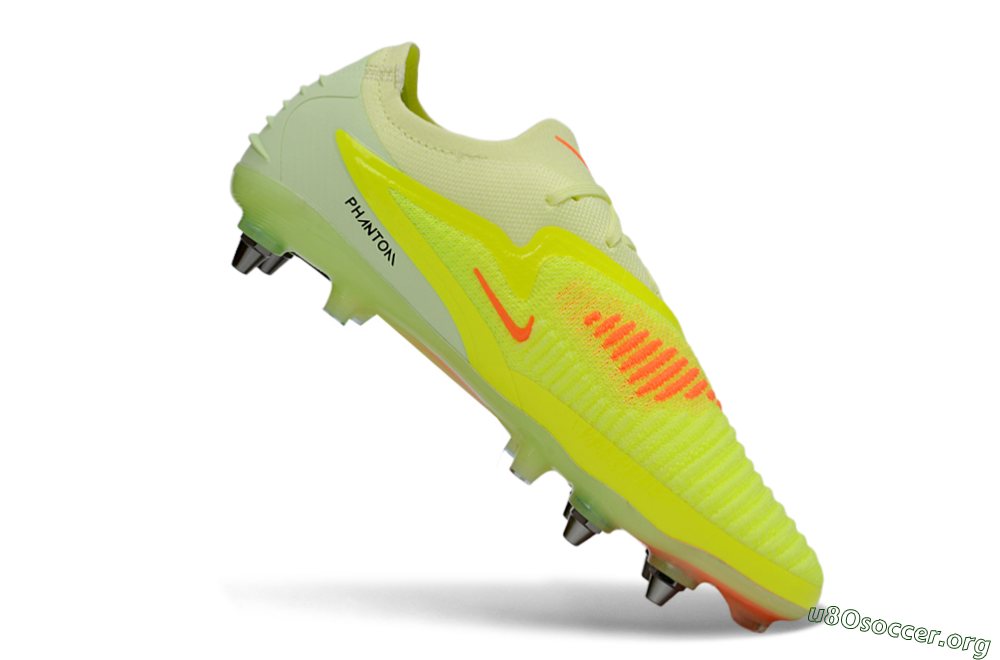 Nike Phantom 6 Elite Low SG Football Boots - Yellow/Fluorescent Green/Neon Orange 4