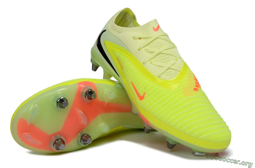 Nike Phantom 6 Elite Low SG Football Boots - Yellow/Fluorescent Green/Neon Orange 0