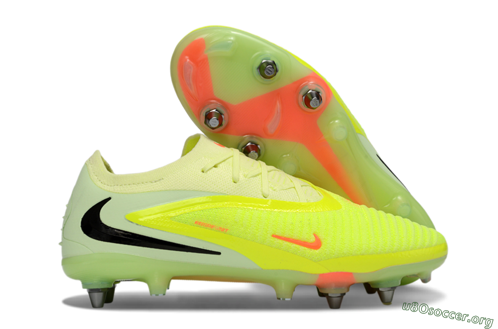 Nike Phantom 6 Elite Low SG Football Boots - Yellow/Fluorescent Green/Neon Orange 2