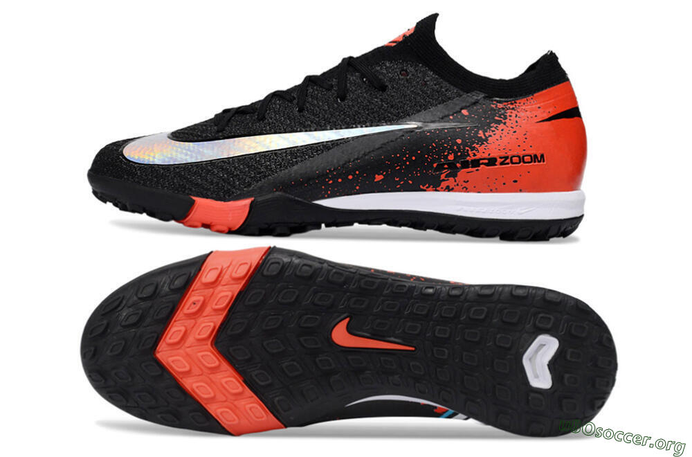 Nike Air Zoom Mercurial Vapor 16 Elite TF Football Shoes - Black/Crimson Burst/Shadow Black 1