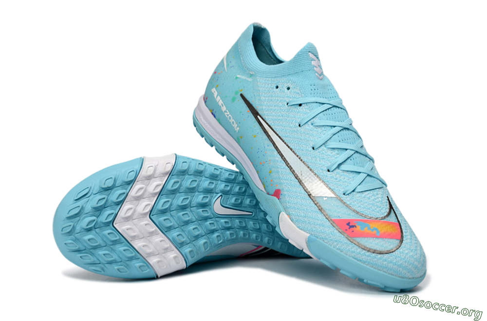 Nike Air Zoom Mercurial Vapor 16 Elite TF Football Shoes - Aqua/Bright Blue/White 0