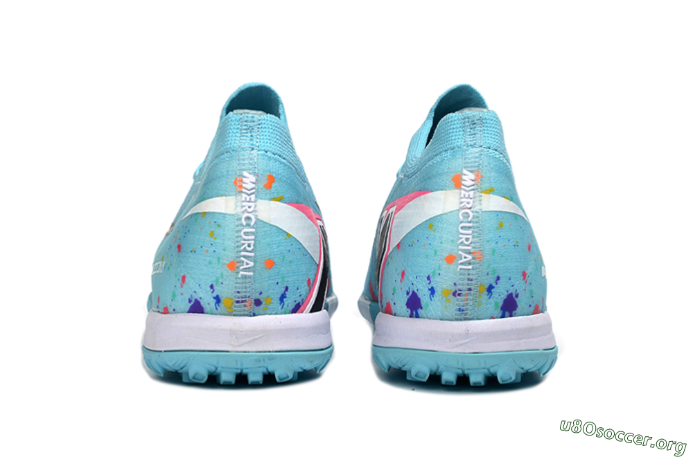 Nike Air Zoom Mercurial Vapor 16 Elite TF Football Shoes - Aqua/Bright Blue/White 5