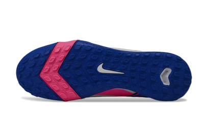 Nike Air Zoom Mercurial Vapor 16 Elite TF Football Shoes - White/Electric Blue/Pink Flash