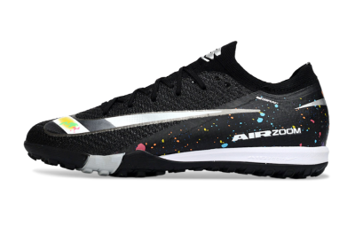 Nike Air Zoom Mercurial Vapor 16 Elite TF Football Shoes - Black/Rainbow Splash/Sleek White