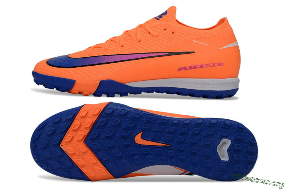 Nike Air Zoom Mercurial Vapor 16 Elite TF Football Shoes - Orange/Electric Blue/Fiery Orange 1