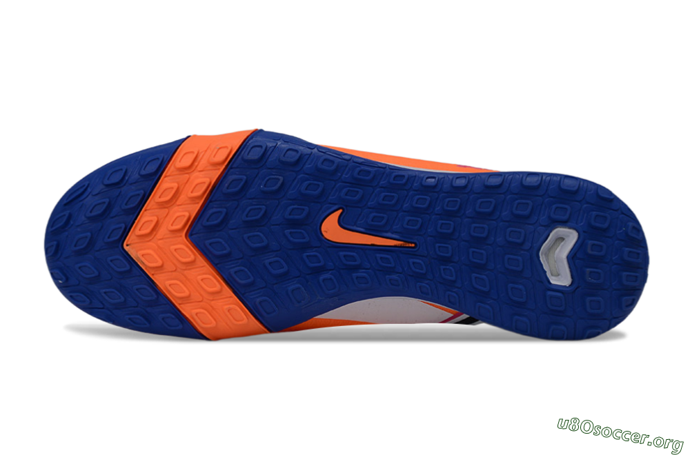 Nike Air Zoom Mercurial Vapor 16 Elite TF Football Shoes - Orange/Electric Blue/Fiery Orange 6