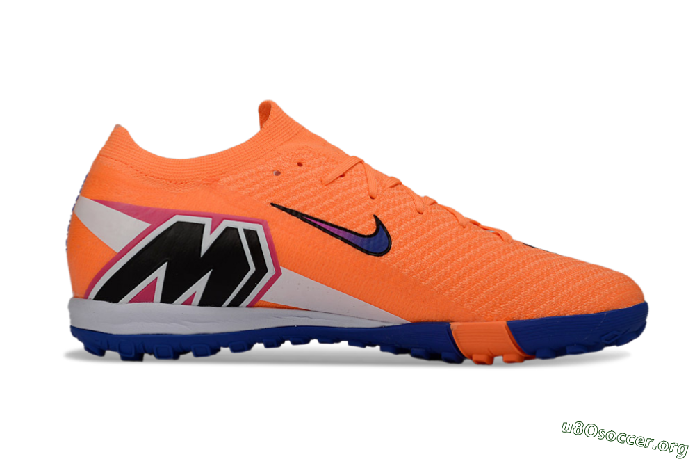 Nike Air Zoom Mercurial Vapor 16 Elite TF Football Shoes - Orange/Electric Blue/Fiery Orange 7