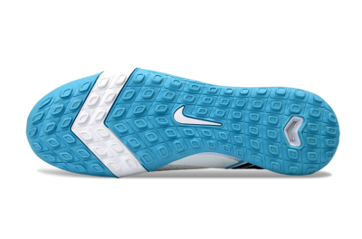 Nike Air Zoom Mercurial Vapor 16 Elite TF Football Shoes - White/Crystal Blue/Splattered Pastel