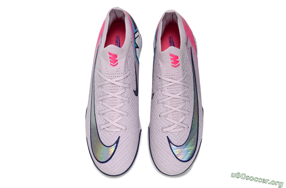 Nike Air Zoom Mercurial Vapor 16 Elite TF Football Shoes - Lilac/Bright Pink/Dark Blue 4
