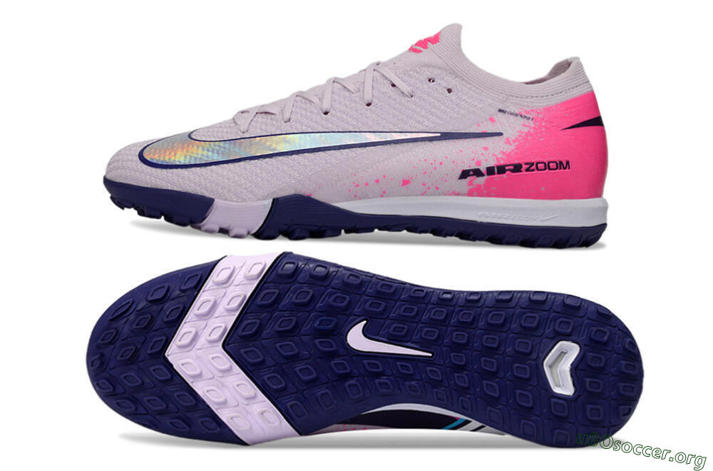 Nike Air Zoom Mercurial Vapor 16 Elite TF Football Shoes - Lilac/Bright Pink/Dark Blue 1
