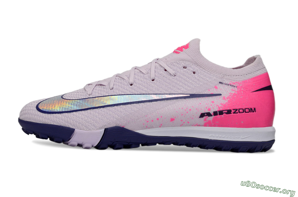 Nike Air Zoom Mercurial Vapor 16 Elite TF Football Shoes - Lilac/Bright Pink/Dark Blue 3