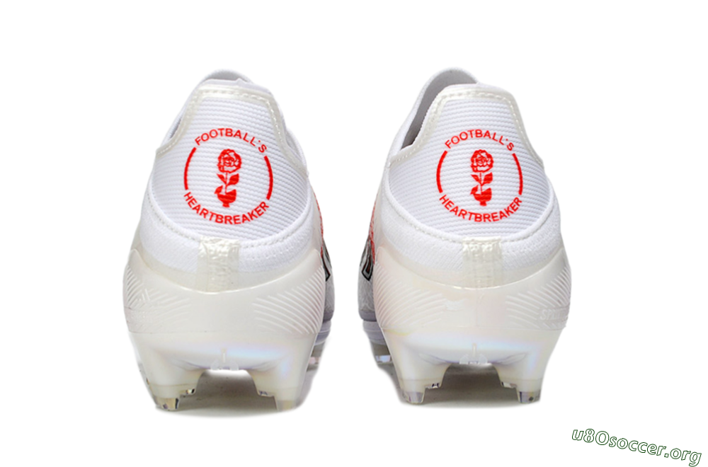 Adidas F50 Elite Lightstrike Pro FG Football Boots - White/Crimson Red/Black 5