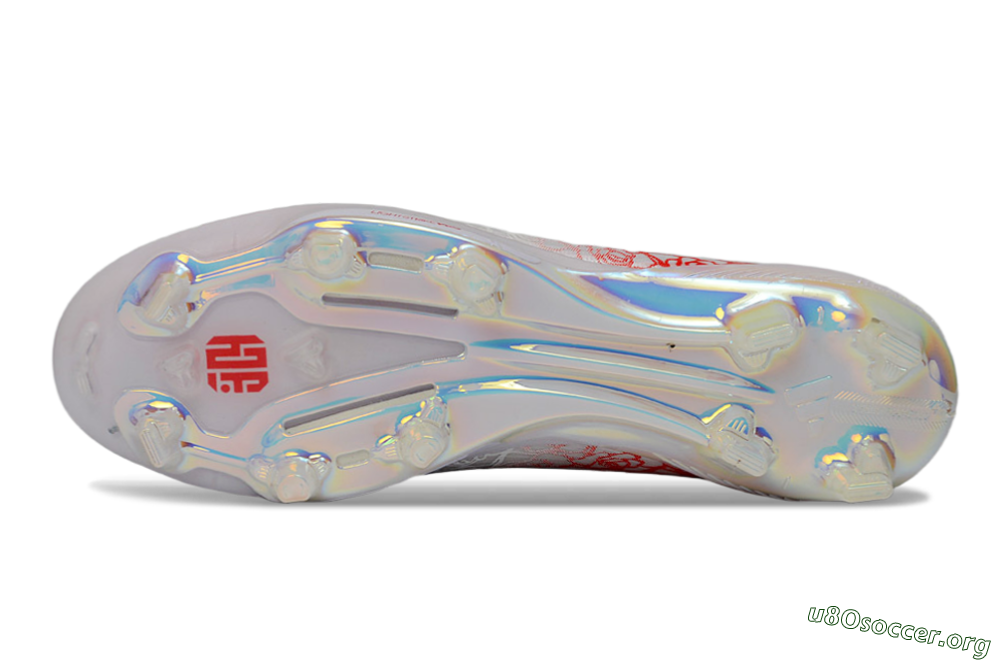 Adidas F50 Elite Lightstrike Pro FG Football Boots - White/Crimson Red/Black 6