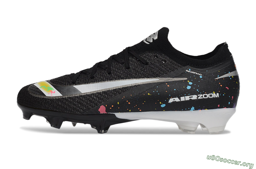 Nike Air Zoom Mercurial Vapor 16 Elite FG Football Boots - Black/Vibrant Color Splash/White Accents 3