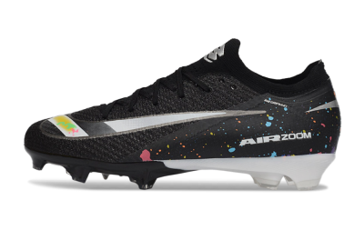 Nike Air Zoom Mercurial Vapor 16 Elite FG Football Boots - Black/Vibrant Color Splash/White Accents
