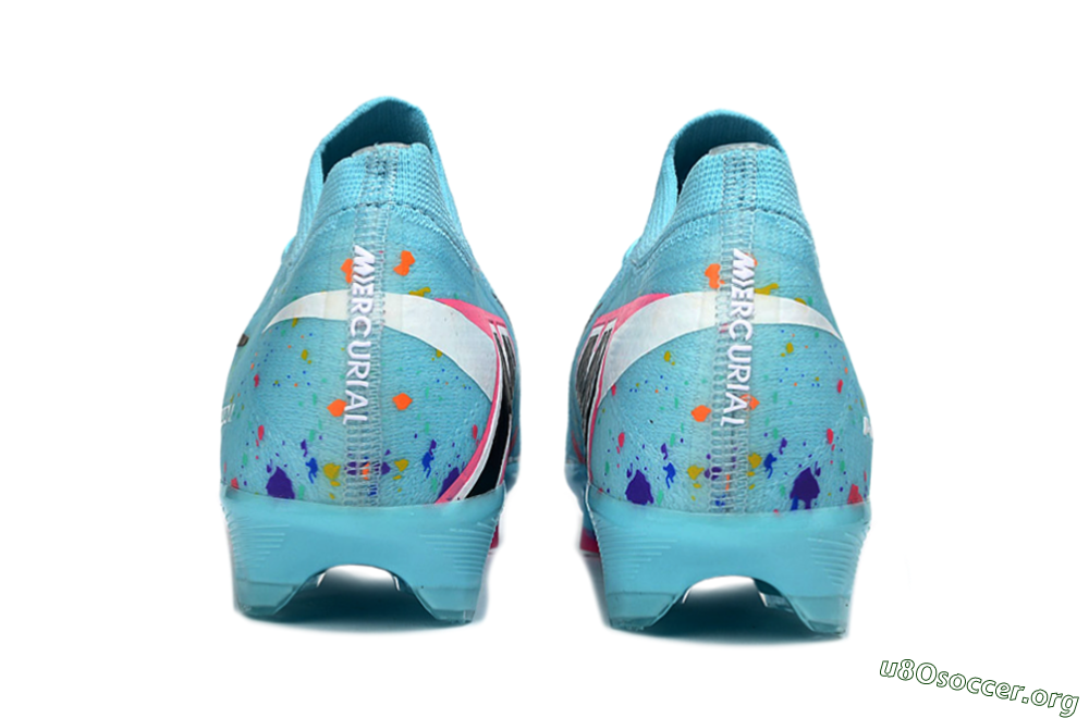 Nike Air Zoom Mercurial Vapor 16 Elite FG Football Boots - Aqua/Coral Pink/Splash Yellow 5