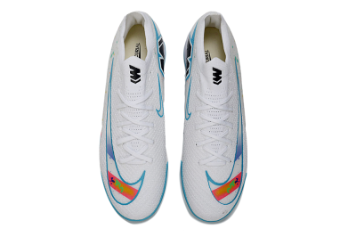 Nike Air Zoom Mercurial Vapor 16 Elite FG Football Boots - White/Splashy Multicolor/Blue Accent