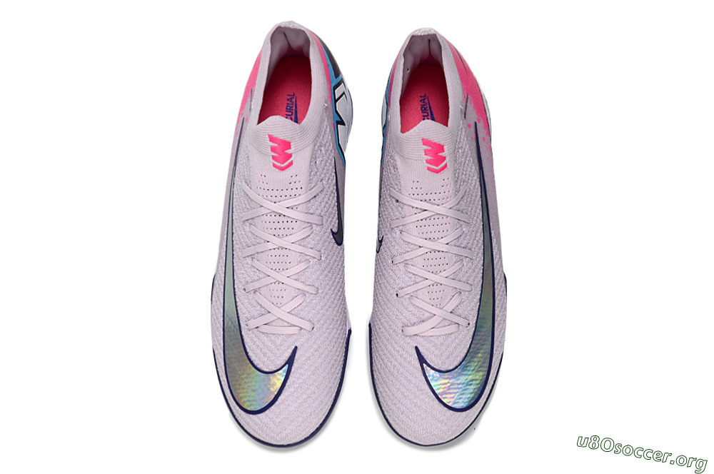 Nike Air Zoom Mercurial Vapor 16 Elite FG Football Boots - Lilac/Bright Pink/Frosty Blue 4