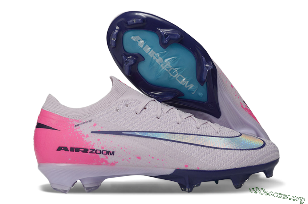 Nike Air Zoom Mercurial Vapor 16 Elite FG Football Boots - Lilac/Bright Pink/Frosty Blue 2