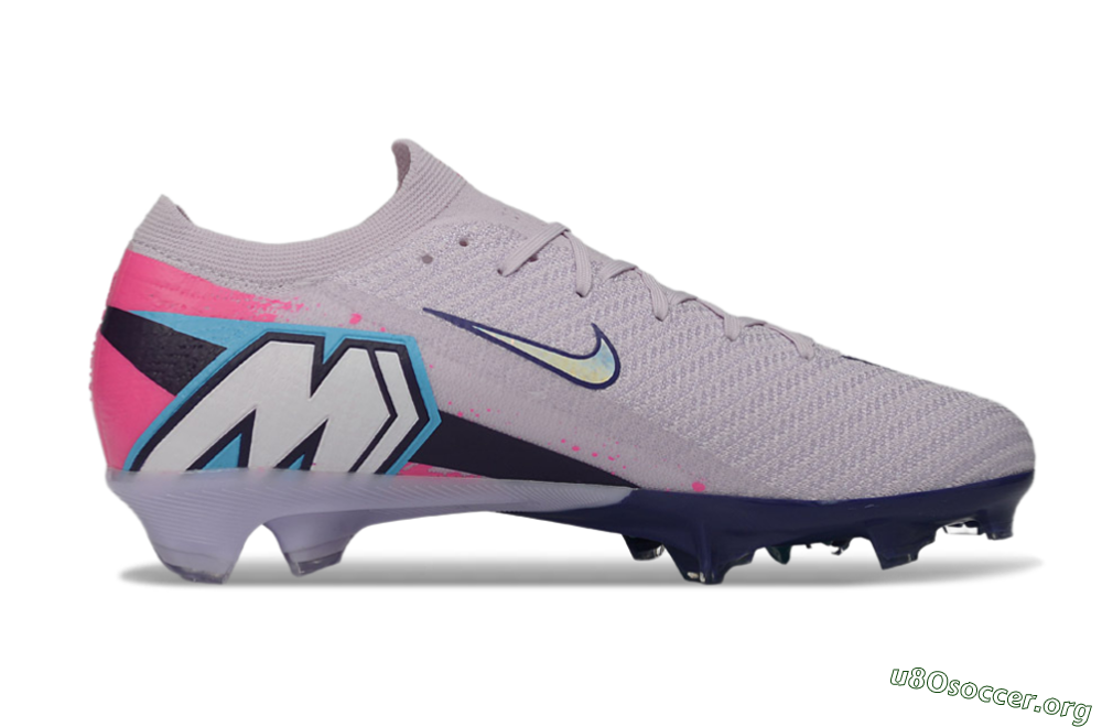 Nike Air Zoom Mercurial Vapor 16 Elite FG Football Boots - Lilac/Bright Pink/Frosty Blue 7