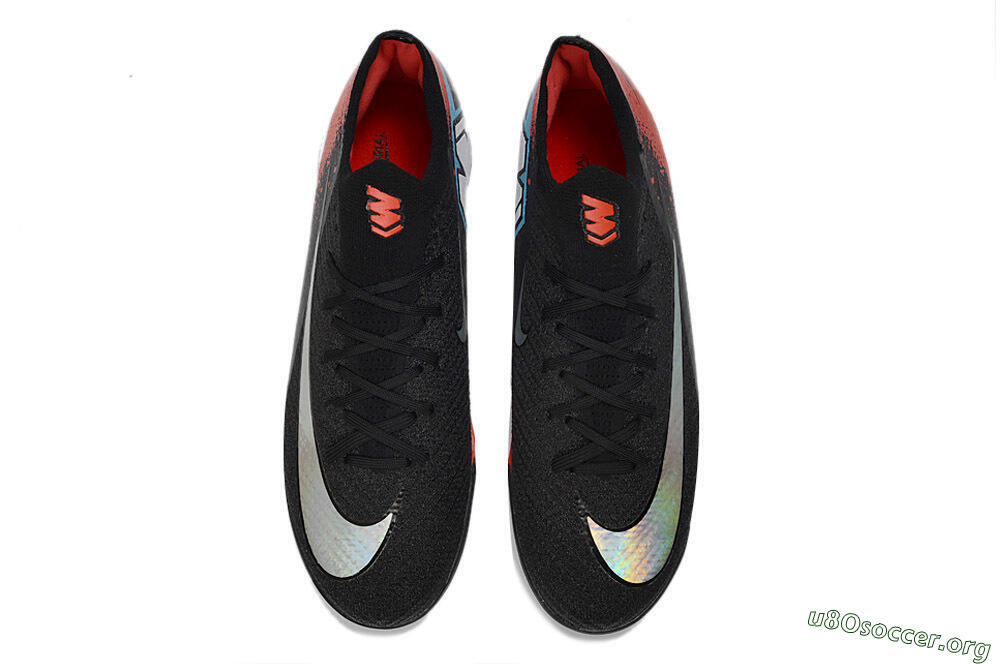 Nike Air Zoom Mercurial Vapor 16 Elite FG Football Boots - Black/Fiery Red/Glossy Black 4
