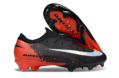Nike Air Zoom Mercurial Vapor 16 Elite FG Football Boots - Black/Fiery Red/Glossy Black