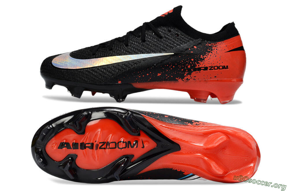 Nike Air Zoom Mercurial Vapor 16 Elite FG Football Boots - Black/Fiery Red/Glossy Black 1
