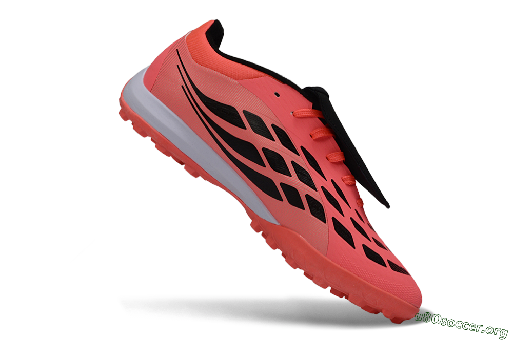 Adidas Predator 26 Elite Fold-Over Tongue TF Football Shoes - Pink/Coral Blaze/Metallic Silver 4