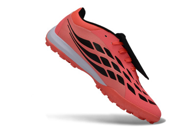 Adidas Predator 26 Elite Fold-Over Tongue TF Football Shoes - Pink/Coral Blaze/Metallic Silver