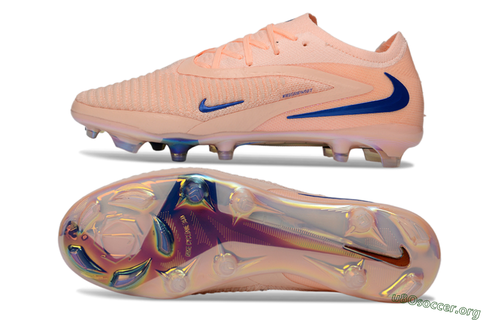 Nike Phantom 6 Elite Low FG Football Boots - Peach/Ocean Blue/Sunset Pink 1