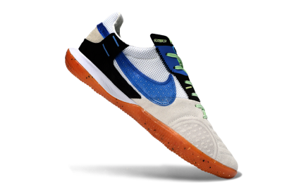Nike Street Gato IC Football Shoes - Blue/Orange Blast/Clay Beige