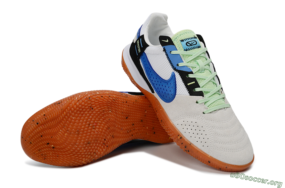 Nike Street Gato IC Football Shoes - Blue/Orange Blast/Clay Beige 0