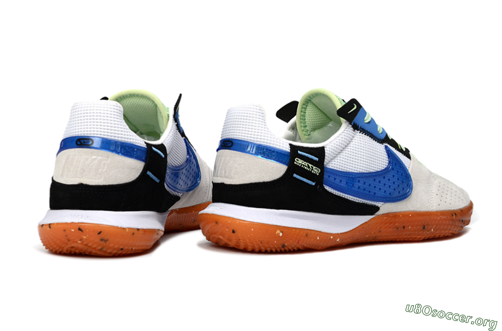 Nike Street Gato IC Football Shoes - Blue/Orange Blast/Clay Beige 6