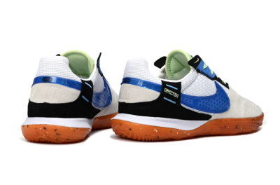 Nike Street Gato IC Football Shoes - Blue/Orange Blast/Clay Beige