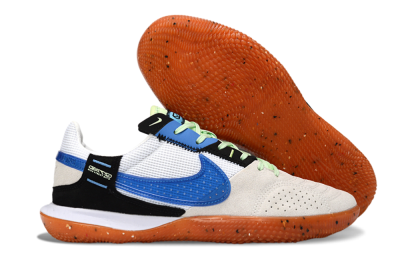 Nike Street Gato IC Football Shoes - Blue/Orange Blast/Clay Beige