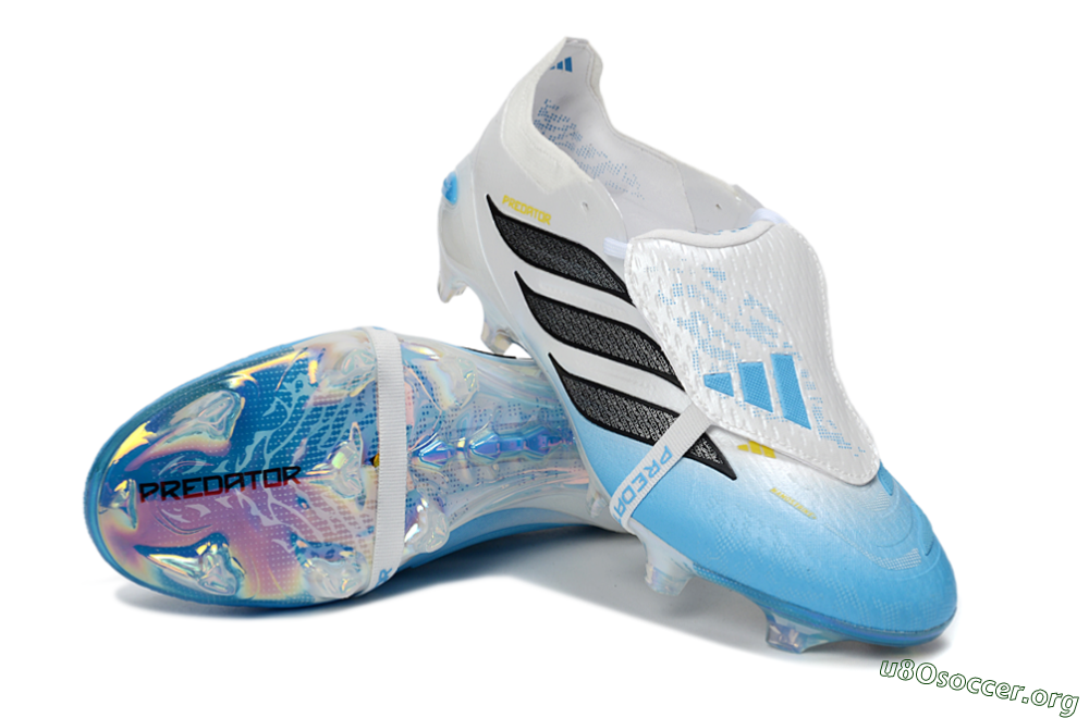 Adidas Predator 26 Elite Fold-Over Tongue FG Football Boots - Blue/Sky Blue/Black 0