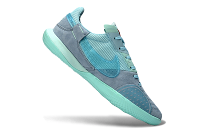 Nike Street Gato IC Football Shoes - Blue/Light Blue/Soft Grey