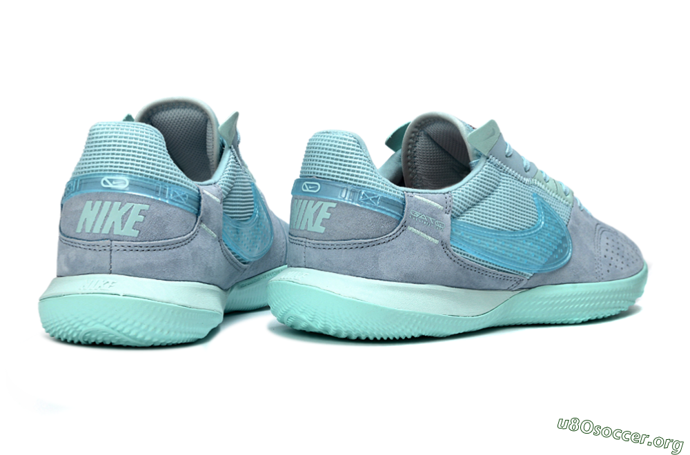 Nike Street Gato IC Football Shoes - Blue/Light Blue/Soft Grey 6