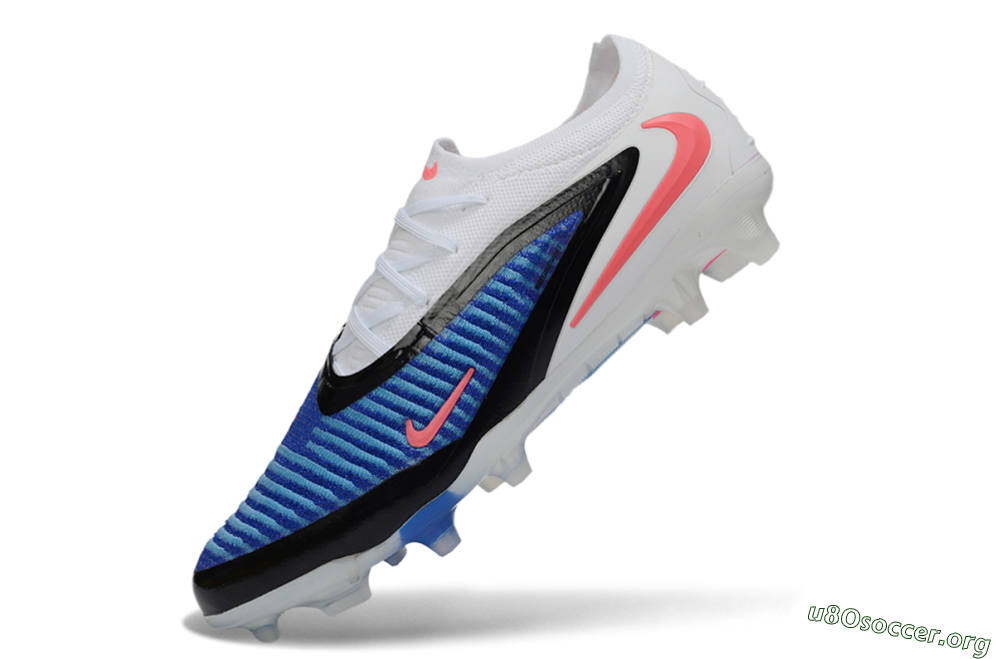 Nike Phantom 6 Elite Low FG Football Boots - Blue/Electric Blue/Neon Pink 5