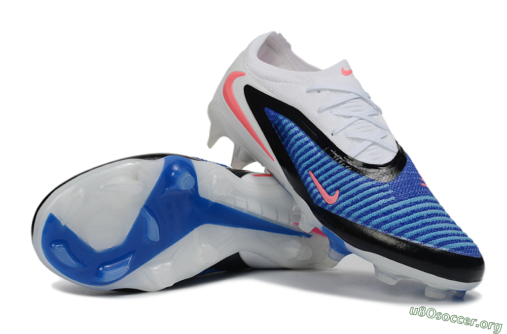 Nike Phantom 6 Elite Low FG Football Boots - Blue/Electric Blue/Neon Pink 1
