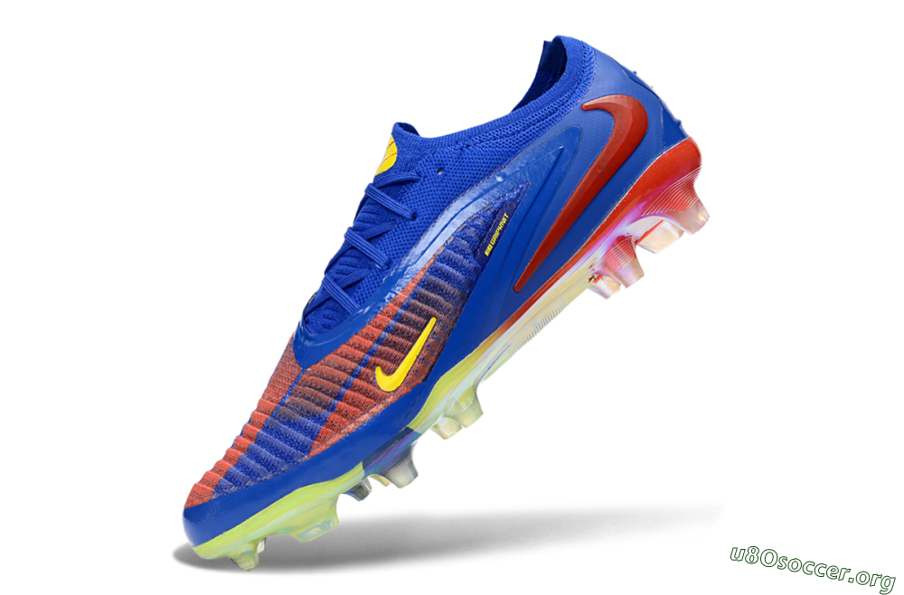 Nike Phantom 6 Elite Low FG Football Boots - Blue/Vibrant Orange/Electric Yellow 5