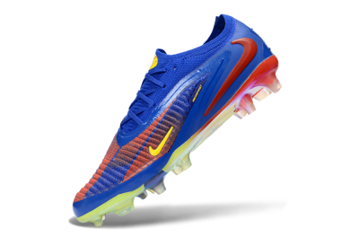 Nike Phantom 6 Elite Low FG Football Boots - Blue/Vibrant Orange/Electric Yellow