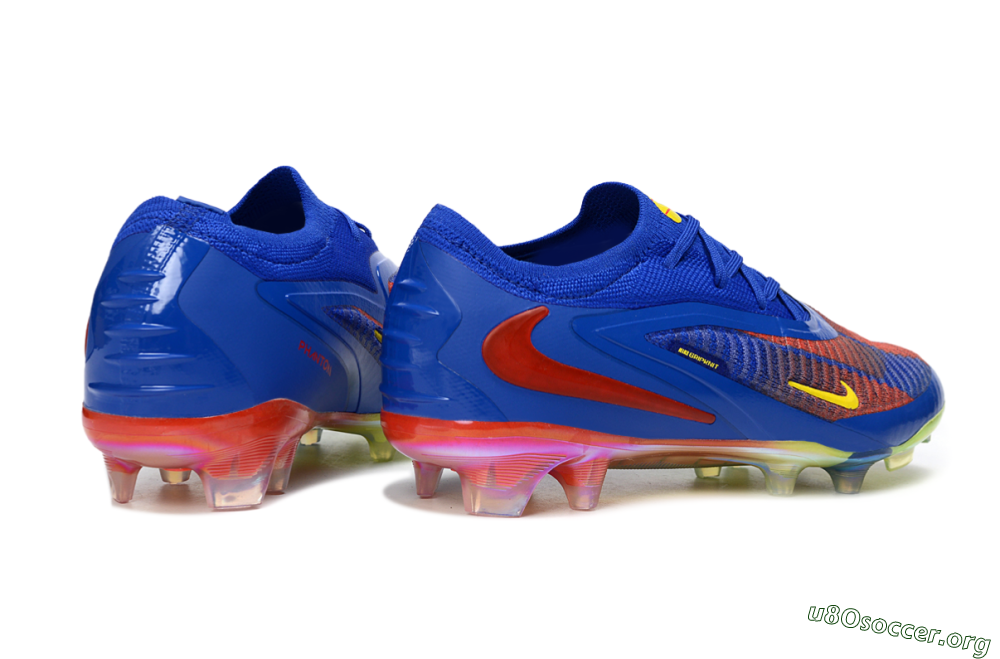 Nike Phantom 6 Elite Low FG Football Boots - Blue/Vibrant Orange/Electric Yellow 6