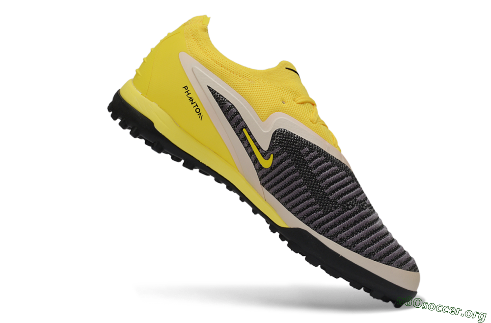 Nike Phantom 6 Elite Low TF Football Shoes - Yellow/Electric Yellow/Charcoal Gray 4