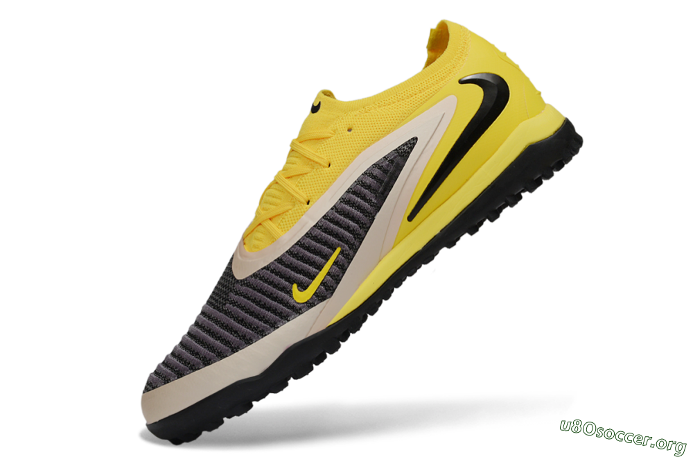 Nike Phantom 6 Elite Low TF Football Shoes - Yellow/Electric Yellow/Charcoal Gray 5