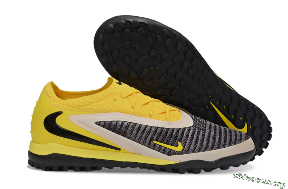 Nike Phantom 6 Elite Low TF Football Shoes - Yellow/Electric Yellow/Charcoal Gray 2