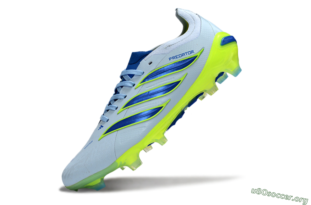 Adidas Predator 26 Elite FG Football Boots - Blue/Electric Lime/Azure 6