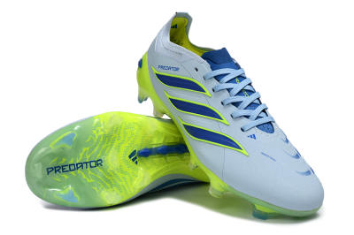 Adidas Predator 26 Elite FG Football Boots - Blue/Electric Lime/Azure